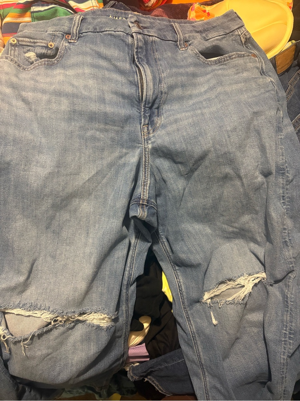 American Eagle Light Blue Women’s flare leg Jeans